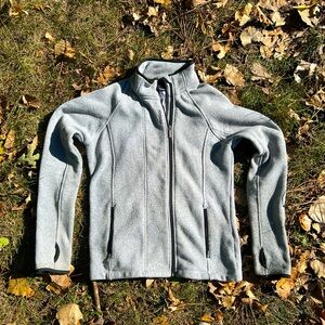 Reebok Gray Zip Up Sweater